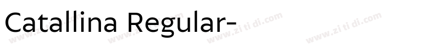 Catallina Regular字体转换 Catallina Regular字体转换